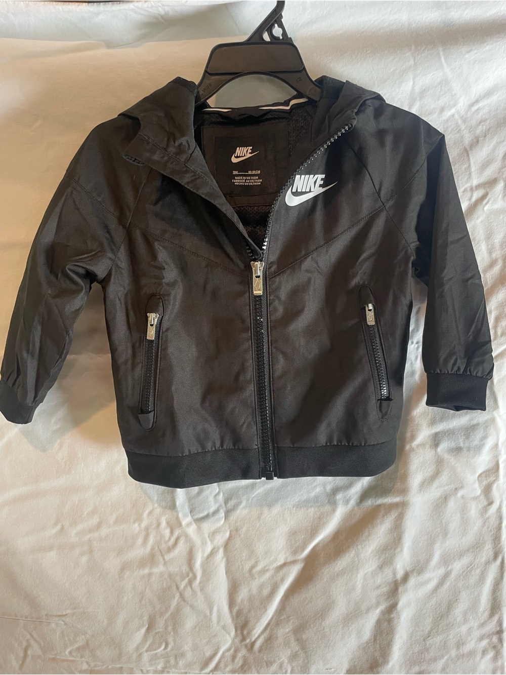 Nike Toddler Black Hooded Windbreaker Jacket